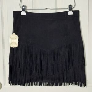 Altar'd State Farah Fringe Skirt NWT Sz Large